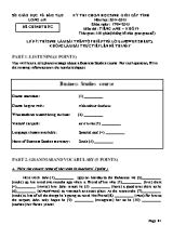 Đề thi chọn học sinh giỏi cấp tỉnh môn Tiếng Anh Lớp 9 - Năm học 2014-2015 - Sở GD & ĐT Long An